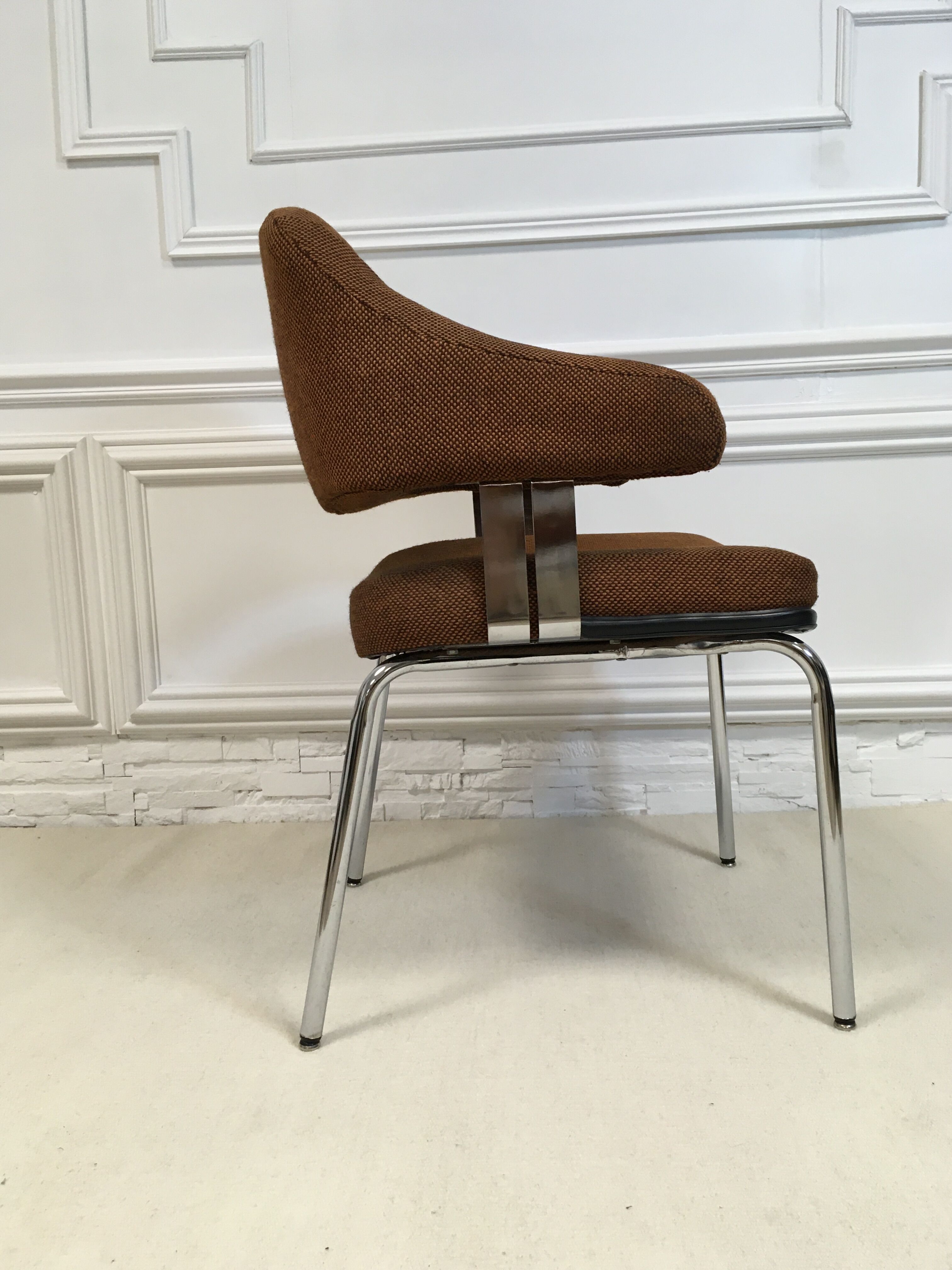 Paire de fauteuils conférence vintage