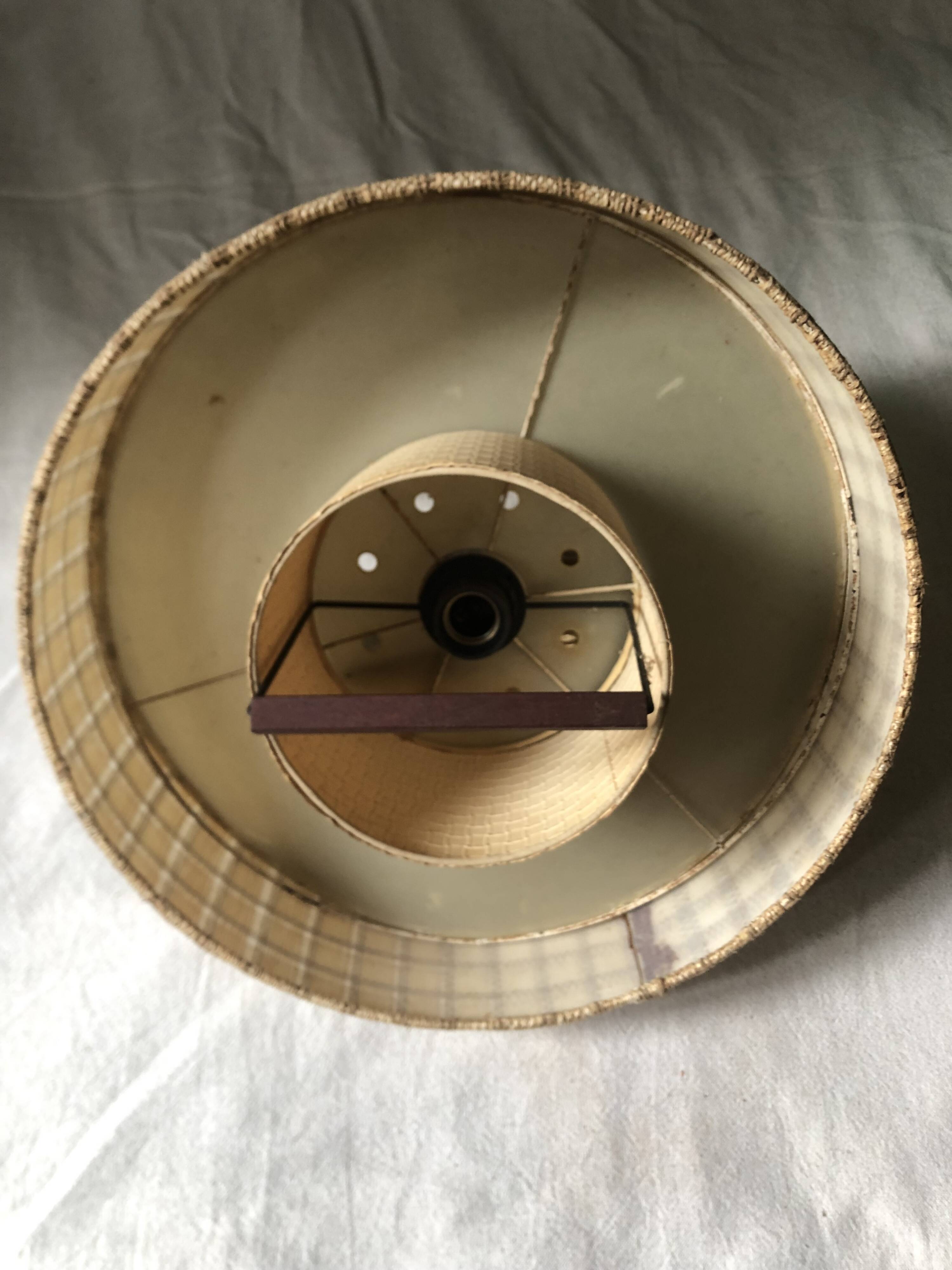 Scandinavian teak pendant light from the 60s/70s vintage