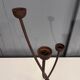 Brutalist tripod candle holder 1960