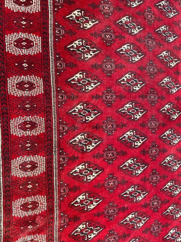 Vintage carpet bukhara afghan 196x274 cm