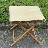 Folding bamboo stool