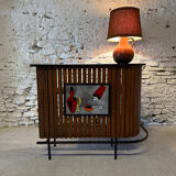 Vintage 1960 ceramic corner bar