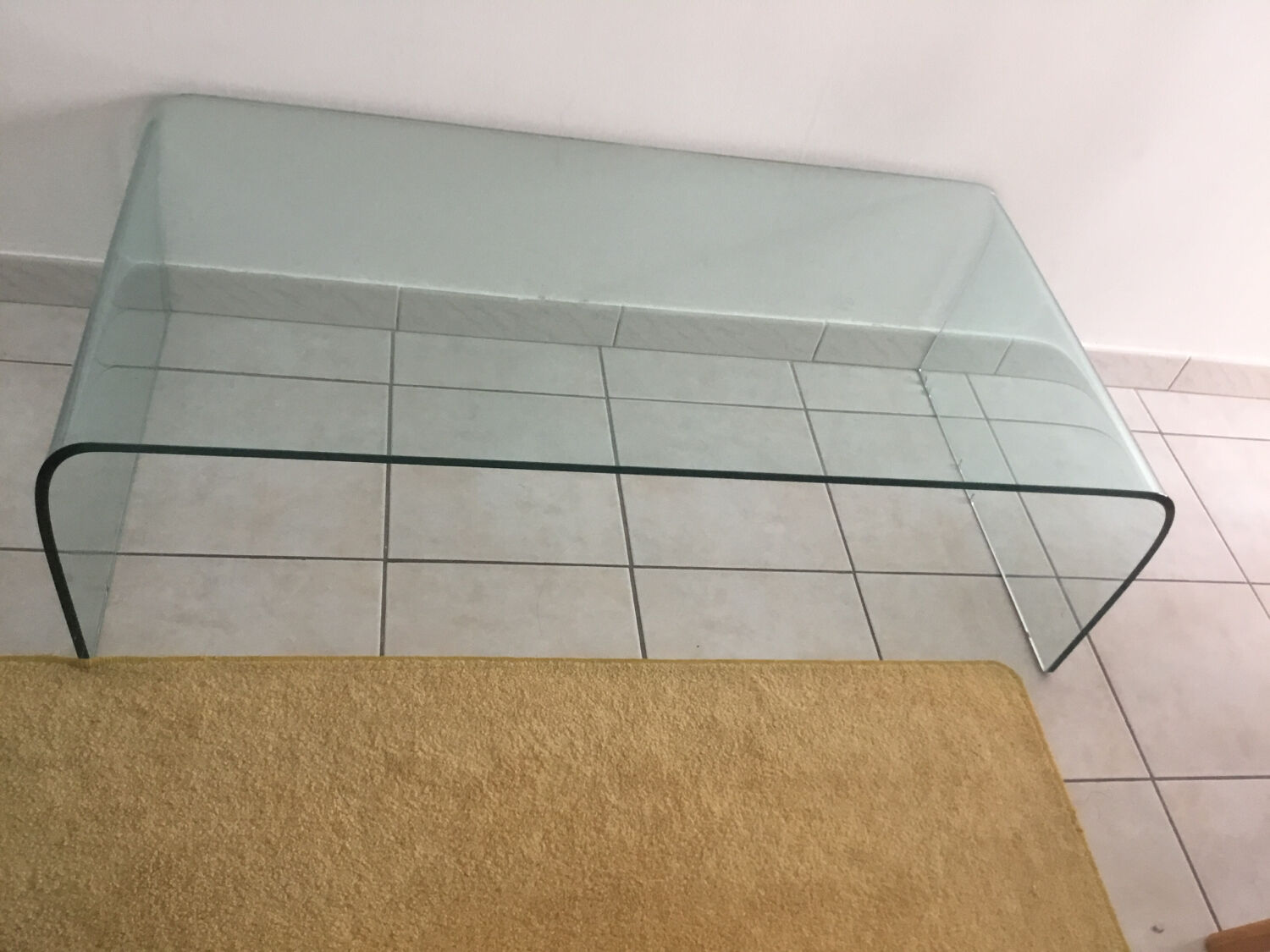Table pont en verre ligne Roset