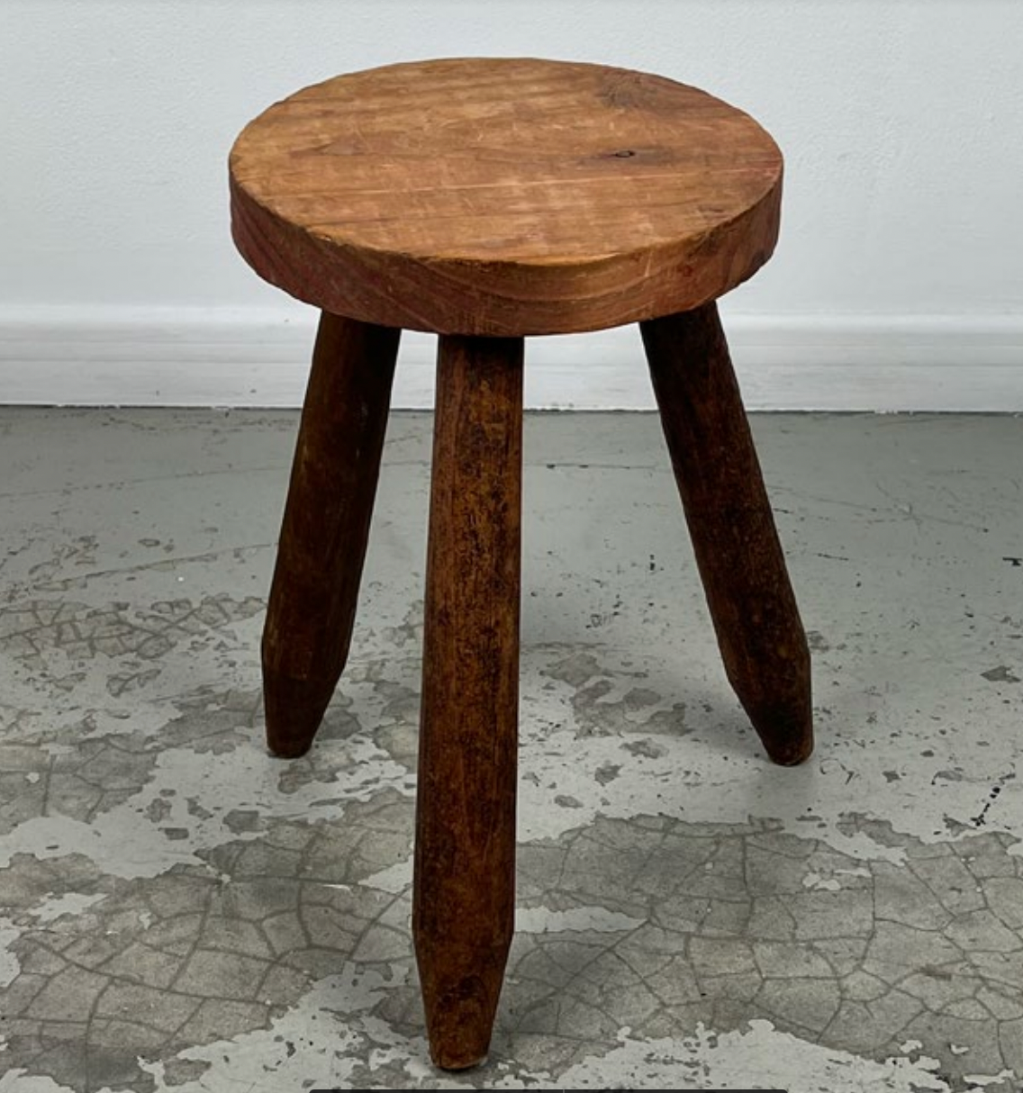 Vintage tripod wooden stool