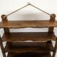 Wooden wall shelf turned late nineteenth century