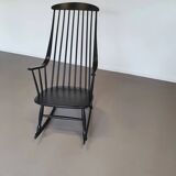 Black Lena Larsson for Nesto rocking chair 1960s