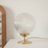 Vintage globe table lamp