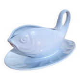 Saucière vintage forme poisson en céramique