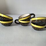 Vintage Breton mini cups – HB & St Jean – 9 pieces