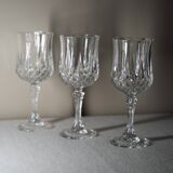 Set de 3 Verres à vins - Cristal d'Arques "Longchamps"