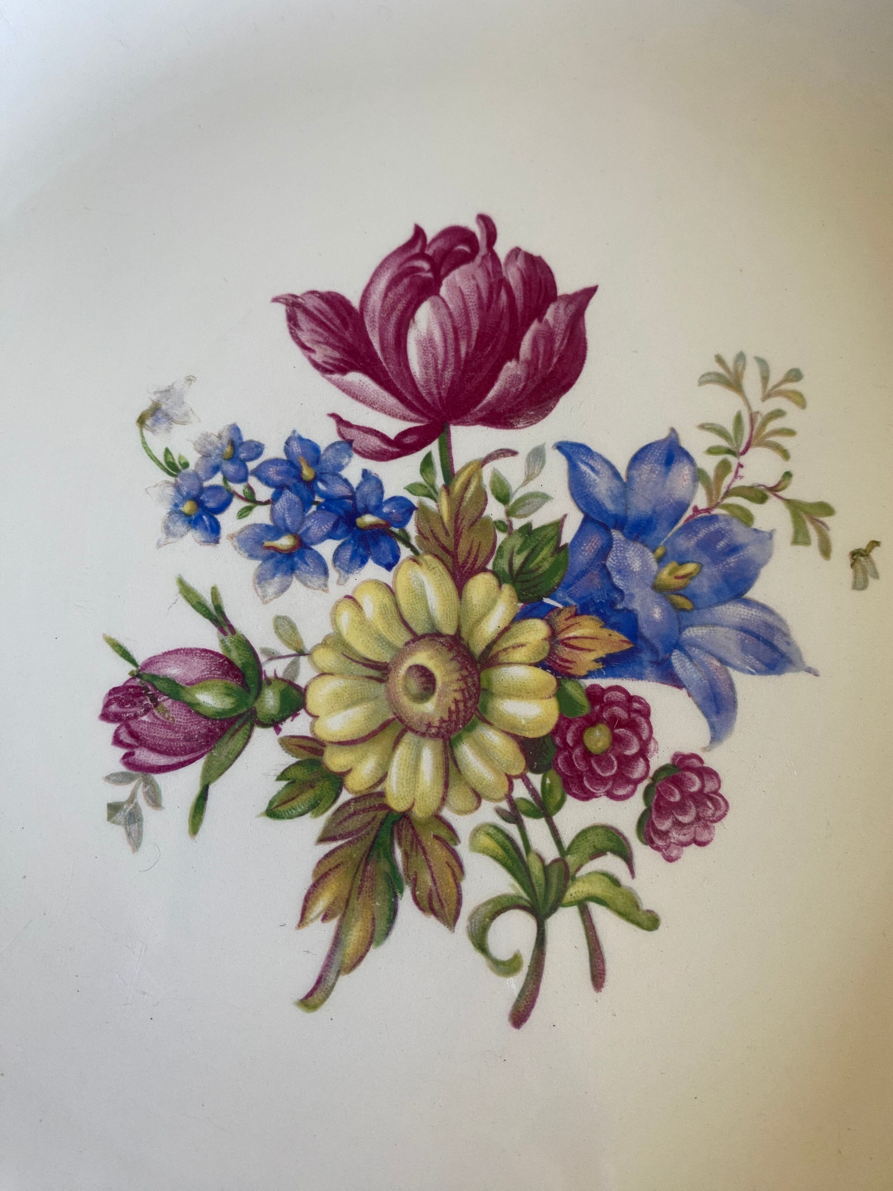 Round dish Sarreguemines and Digoin