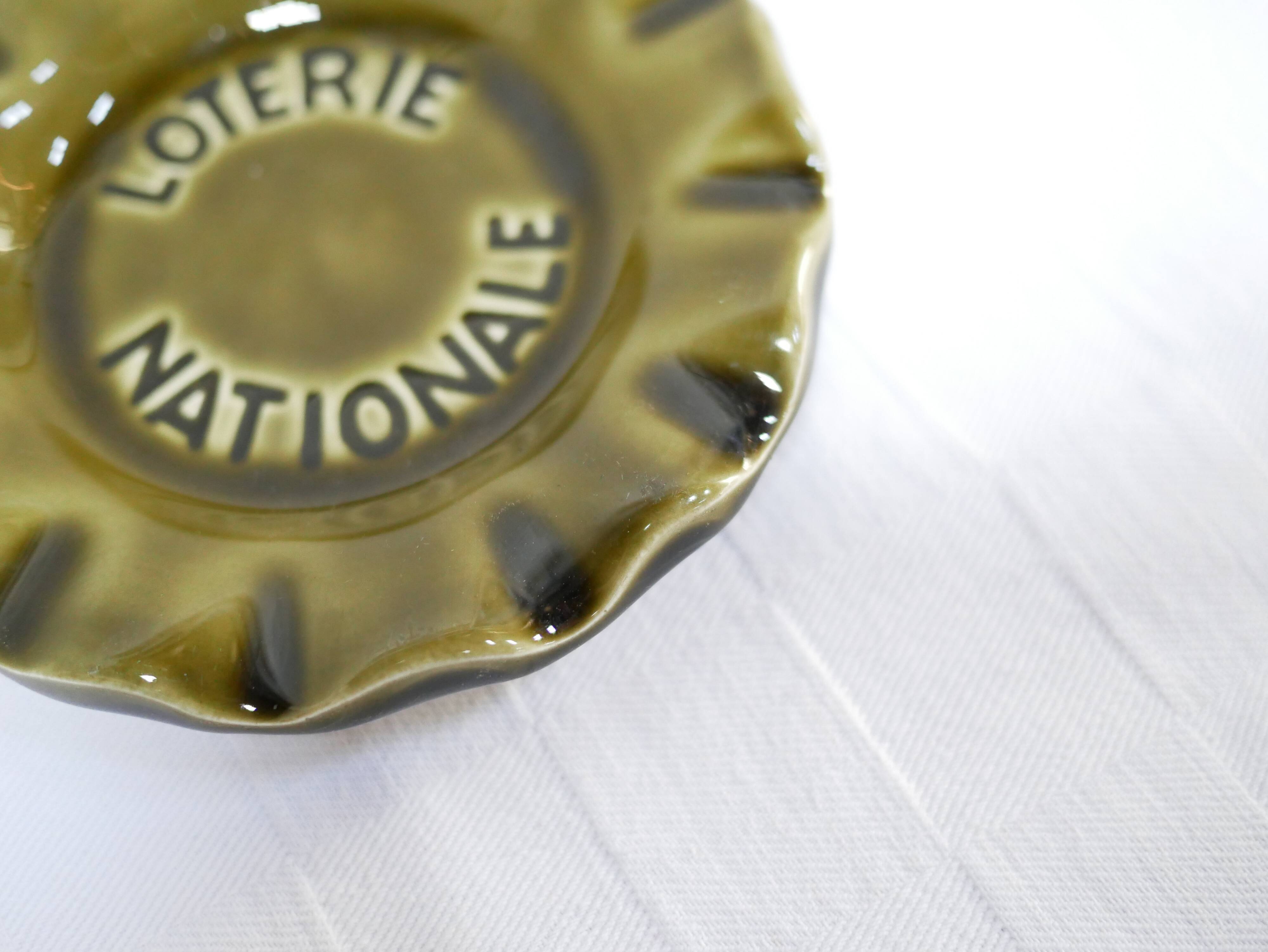 Vintage ceramic ashtray by the Saint Clément manufacture