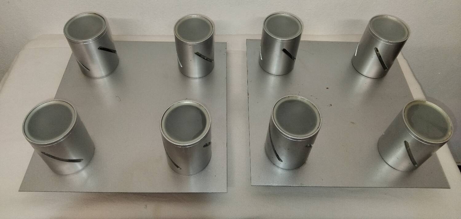 Paire de plafonnier en métal