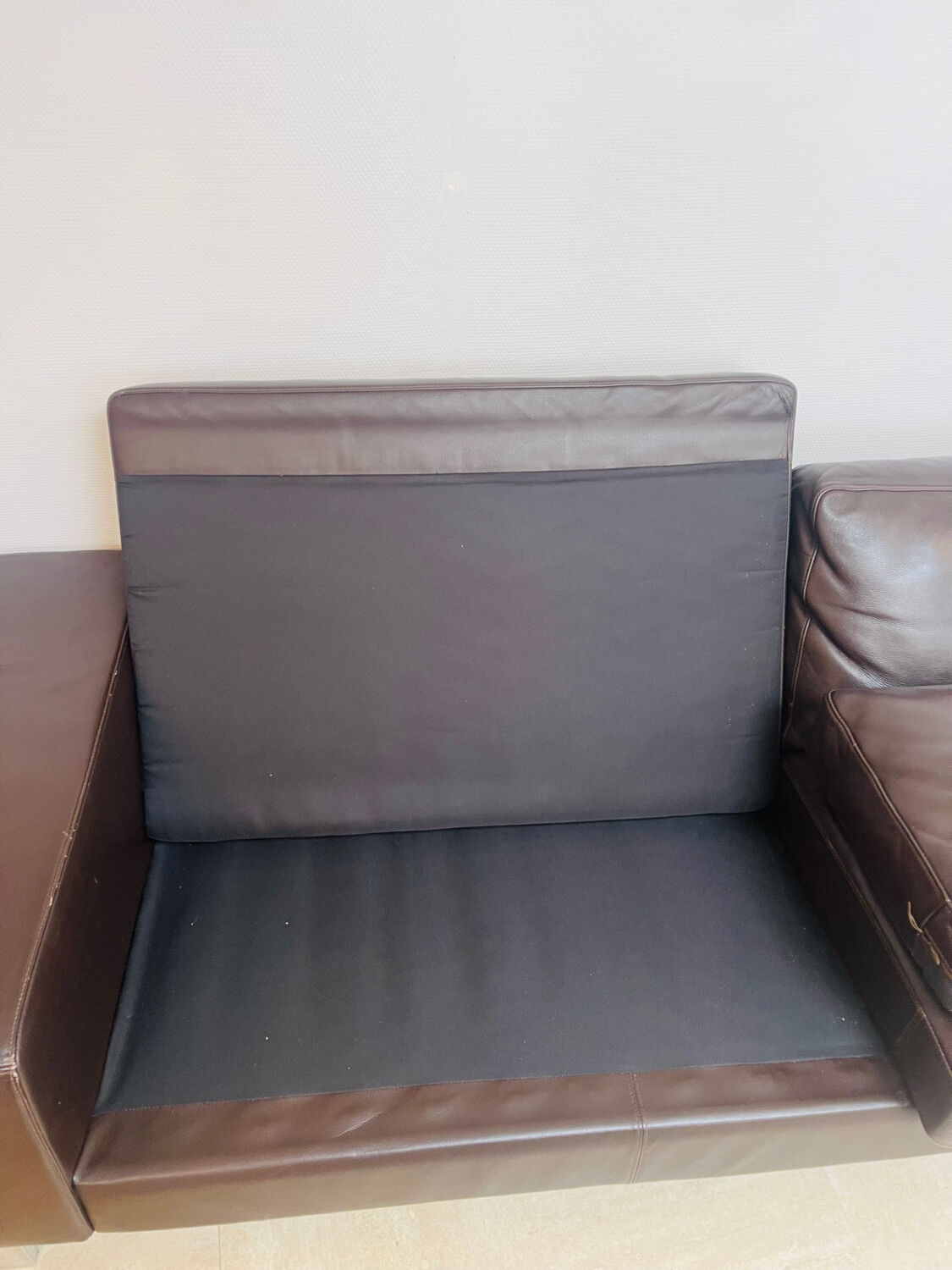 "Bahia" canapé BoConcept brown leather, 2016