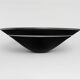 Vintage 1980s Cenedese Murano Glass Black Incalmo Centrepiece Bowl