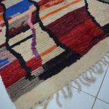 Multicolored moroccan berber carpet 200 x 147cm