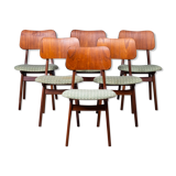 Set of 6 dining chairs in teak by Ib Kofod-Larsen, Danish design, 1960s