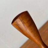 Mid-Century Danish Teak Tulip Candle Holder, 1960s