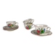 Set of 4 coffee cups with saucers model Réverbère by KG Lunéville