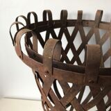 Cache pot Medici in wrought iron riveted Assembly