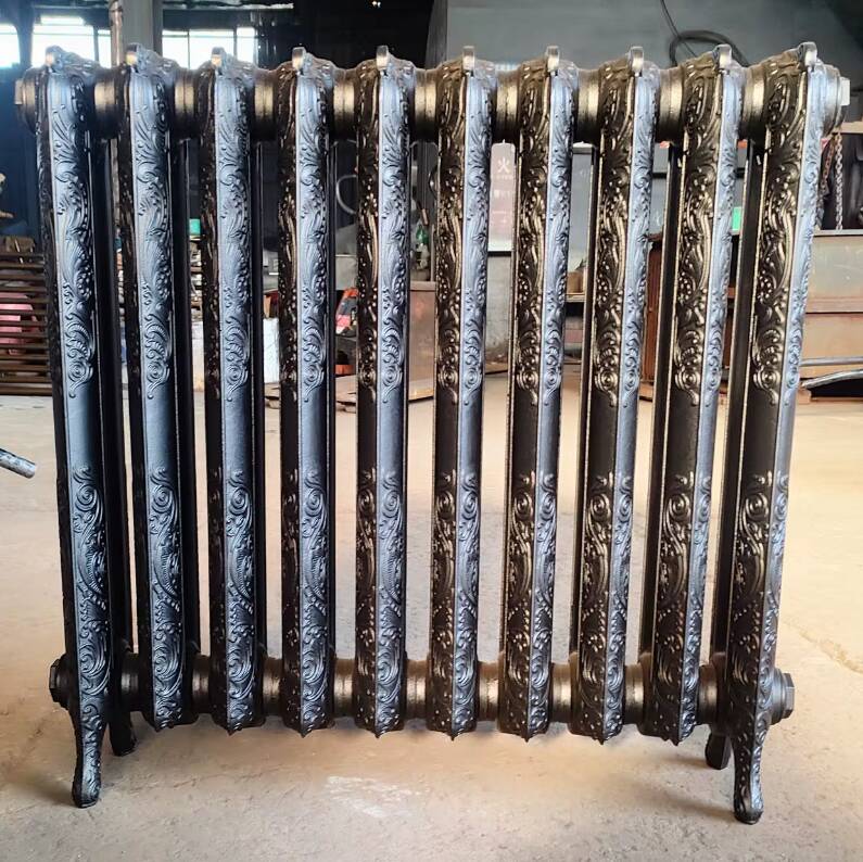 Rococo floral cast iron radiator