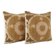 Set of 2 vintage embroidered cushion covers 61x64 cm