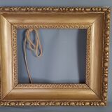 Old frame stucco wood & gilded 40.5x35.5 cm, leaf 28.2x22.9 cm sb