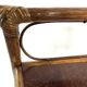 Vintage Bamboo and Wood Corner Shelf - 3 Tiers
