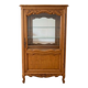 Louis XV style display cabinet in solid wood