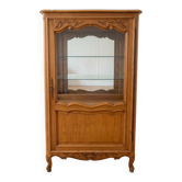 Vitrine style Louis XV en bois massif
