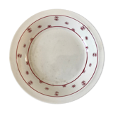 Plat creux Digoin Sarreguemines modèle "Andrée" petits soleils années 30