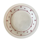 Hollow dish Digoin Sarreguemines model "Andrée" small suns 30s