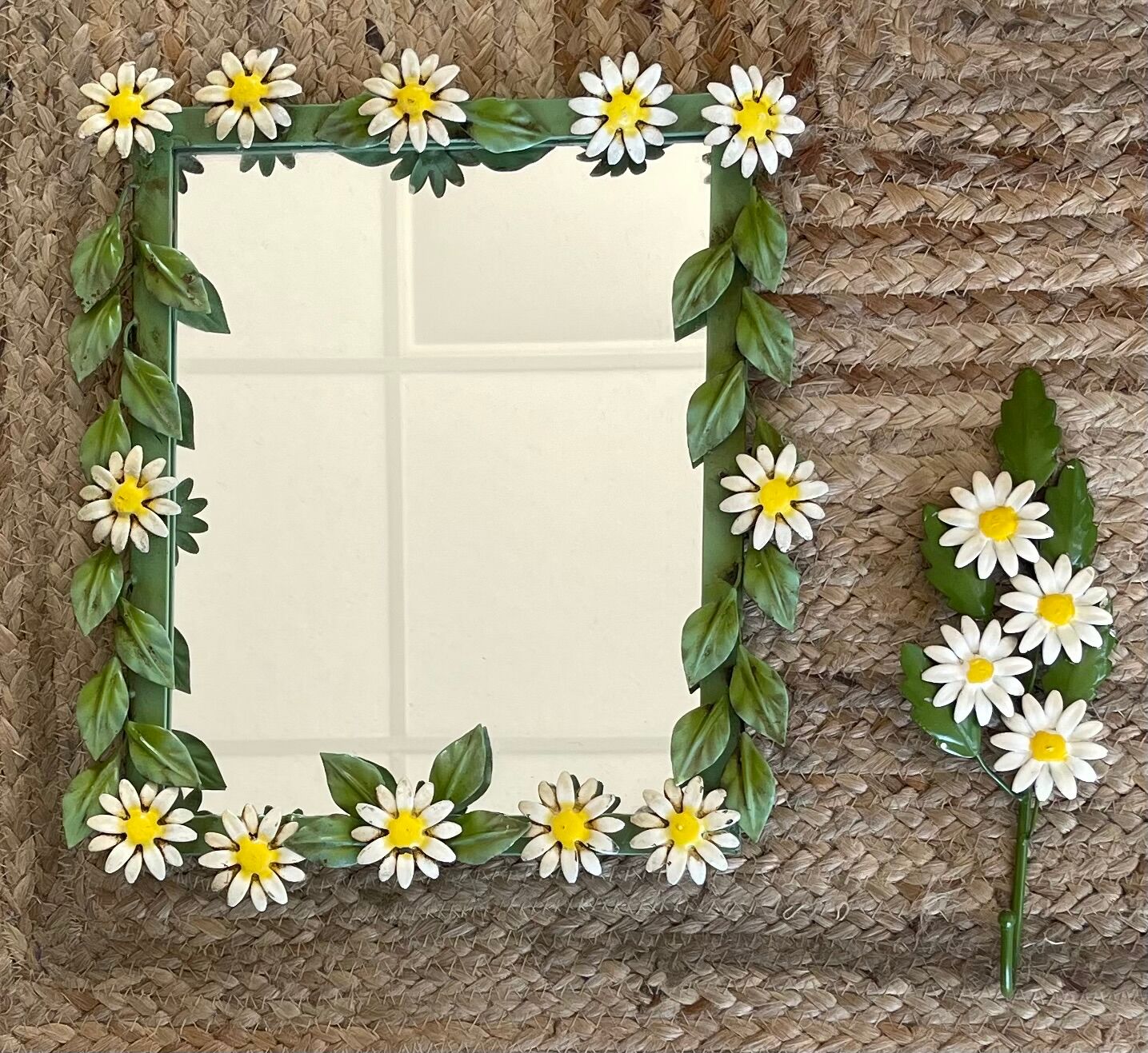 Vintage Italian metal mirror