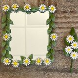 Vintage Italian metal mirror