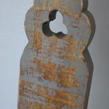 Brutalist wooden chair tripod XXth