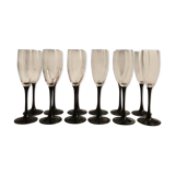 Service 12 vintage Luminarc flutes