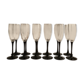 Service 12 vintage Luminarc flutes