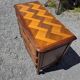 Curved commode in Louis XV style made of cherry wood.