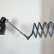 Black Industrial Soviet Scissor Wall Lamp, 1960s