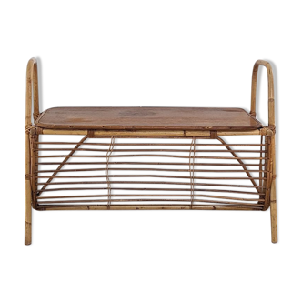 Banc / coffre en rotin
