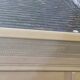 2-door, 1-drawer mirrored cabinet in art deco style, raw oak wood