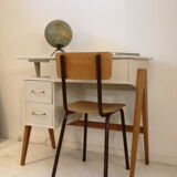 Vintage desk with compass feet