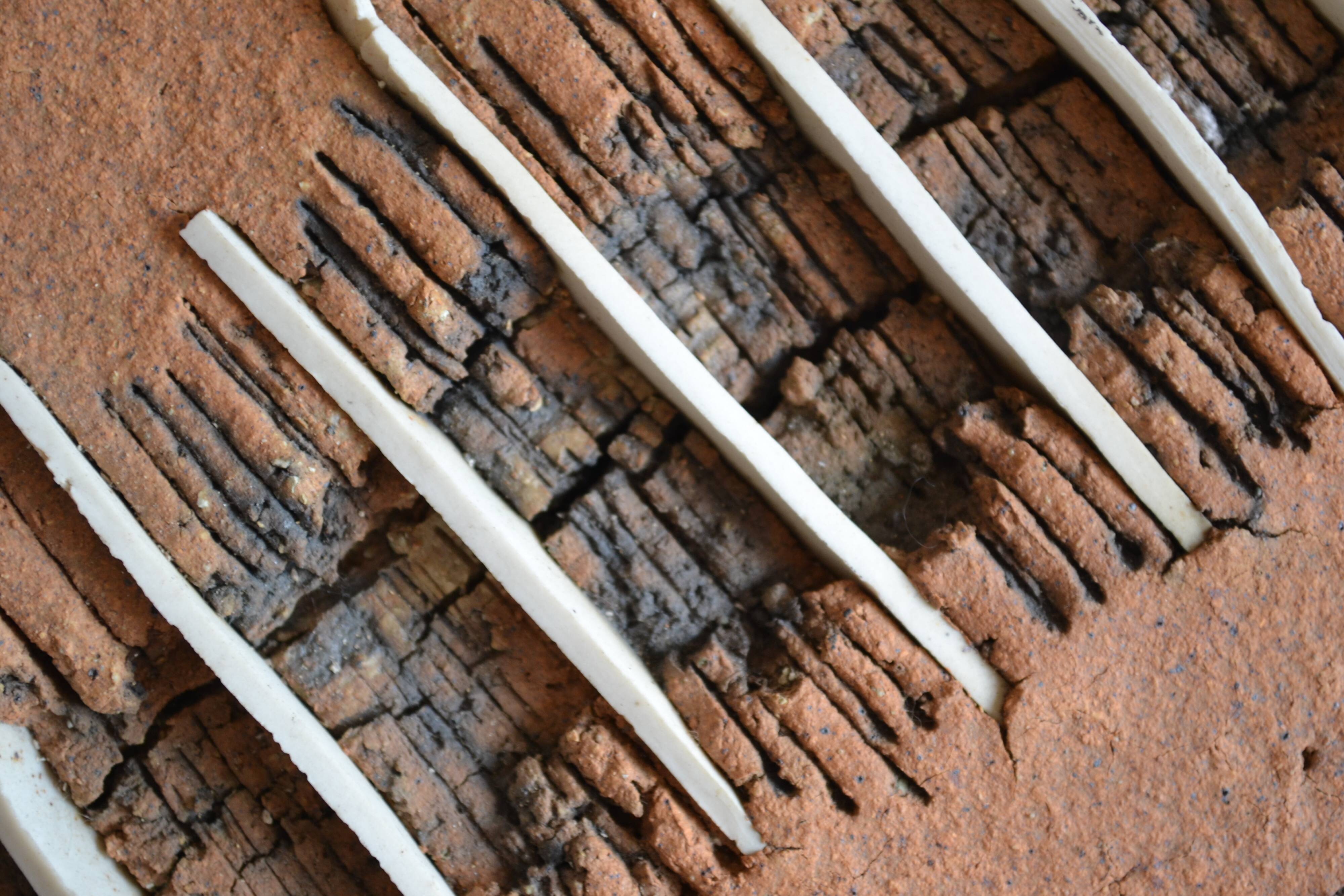 Vintage 1970s Brutalist Modernist Ceramic Table Lamp