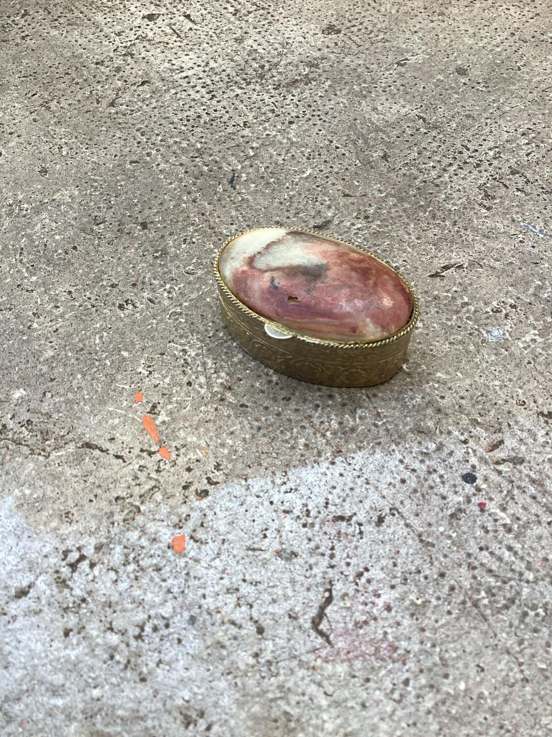 Old metal and stone pillbox