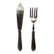 Antique 800/1000 silver carving set cutlery