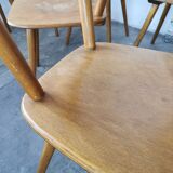 Set of 6 vintage chairs 1960 bistro