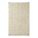 Large Berber rug with interlocking diamonds.