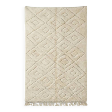 Grand tapis berbère à losanges imbriqués