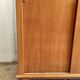 Compas feet cabinet 2 oak sliding doors - 50s