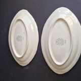 Set of 2 earthenware dishes from Villeroy and Boch Mettlach, model 1562
